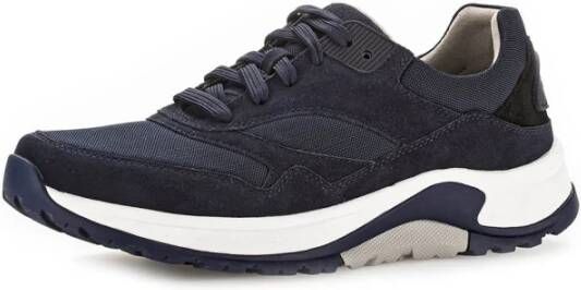 Gabor Rollingsoft Sneakers met sleehak vrijetijdsschoen lage schoen veterschoen met verwisselbaar voetbed breedte g