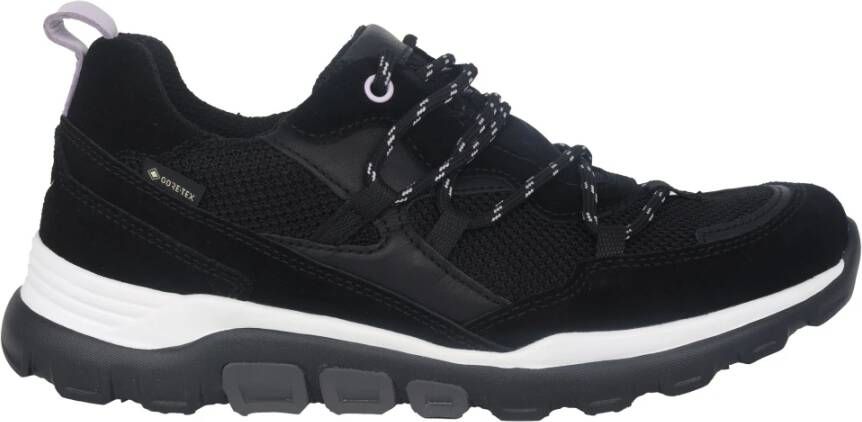 Gabor rollingsoft sensitive 96.924.47 dames rollende wandelsneaker zwart