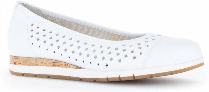 Gabor Witte Casual Veterschoenen White Dames