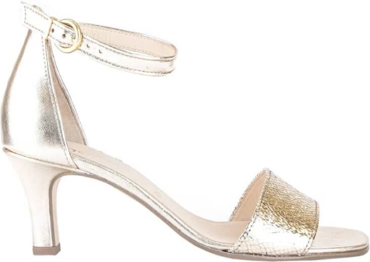 Gabor Whisper Metallic Hak Sandalen Yellow Dames