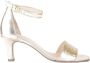 Gabor Gouden leren reptielenprint sandalen Yellow Dames - Thumbnail 9