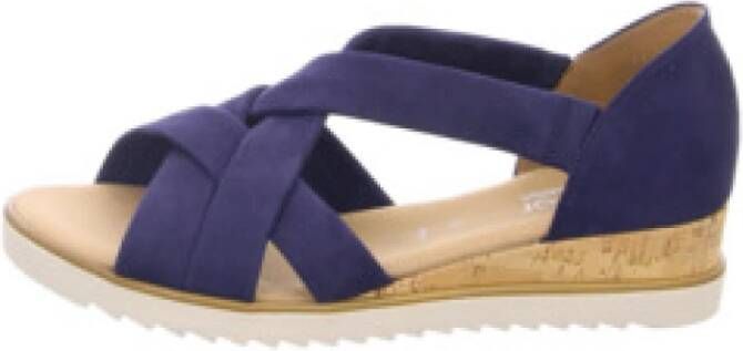Gabor Wig sandalen voor dames in effen kleur