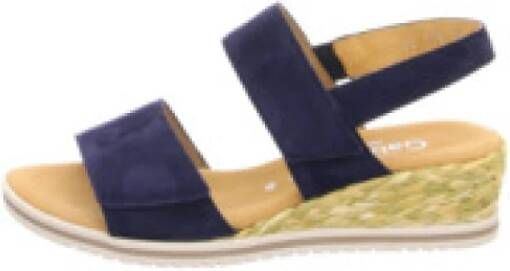 Gabor Wig sandalen voor dames in effen kleuren