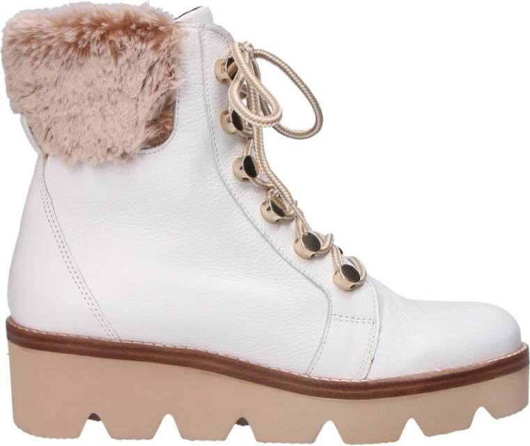 Gabor Winterwitte veterschoenen voor dames