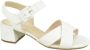 Gabor Wit Zand. + R. DH. 3cm Verhoog je stijl met deze hoge hak sandalen voor vrouwen White Dames - Thumbnail 1
