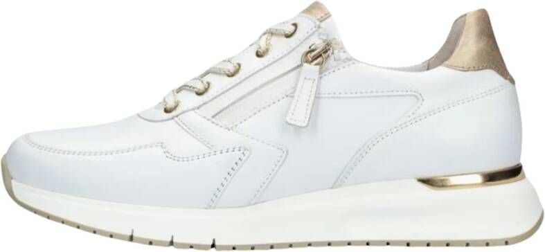 GABOR Lage Sneakers Dames 448.1 Maat: 40 Materiaal: Leer Kleur: Wit - Foto 8