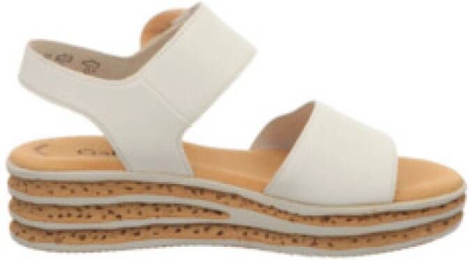 Gabor Beige Leren Sandalen Comfortabele Ronde Vorm Beige Dames - Foto 9