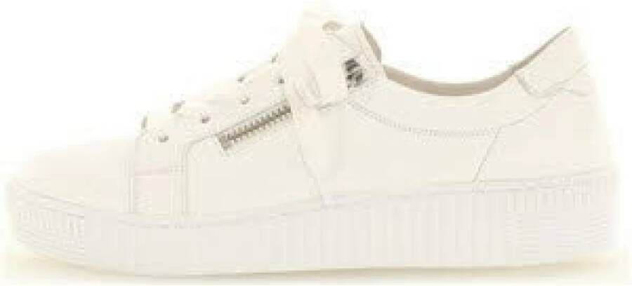 Gabor Plateausneakers vrijetijdsschoen lage schoen veterschoen met twee ritsen - Foto 2