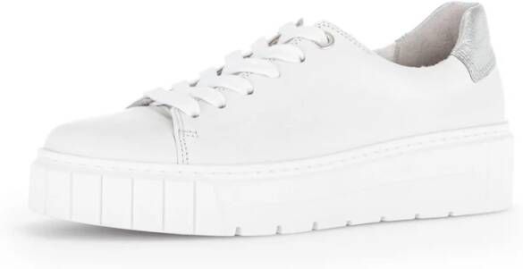 Gabor Witte damessneakers stijlvol en van hoge kwaliteit