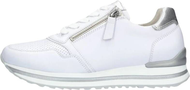 Gabor Witte Zilveren Leren Sport Basket Multicolor Dames - Foto 15