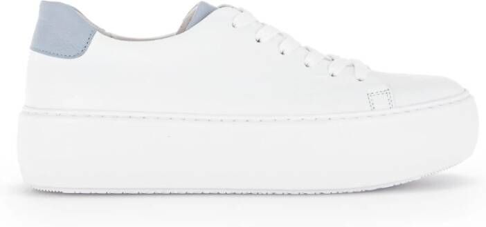 Gabor Witte Leren Moderne Sneakers White