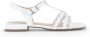 Gabor Witte leren platte sandalen White Dames - Thumbnail 2