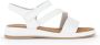 Gabor Witte Leren Sandalen Klittenbandsluiting White Dames - Thumbnail 3