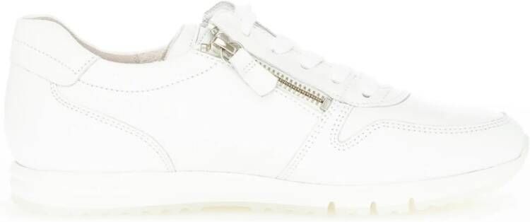 Gabor Witte Leren Veterschoenen White Dames