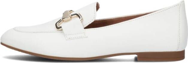 Gabor Witte Loafer met Gouden Details