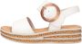 Gabor Witte Sandaal 550.2 Comfort Stijl White Dames - Thumbnail 4