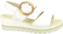 Gabor Witte Sandaal met Gesp Detail White Dames - Thumbnail 4
