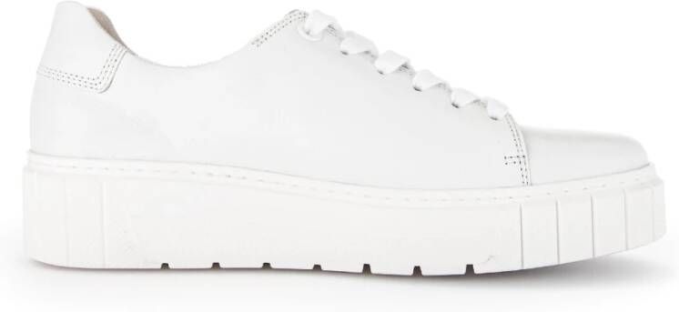 Gabor Witte vetersneaker voor vrouwen