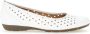 Gabor Witte Zomer Ballerina Schoenen White Dames - Thumbnail 2