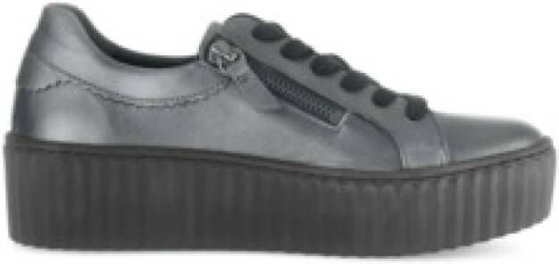 Gabor Zilveren Dames Sneaker Comfortabel en Stijlvol