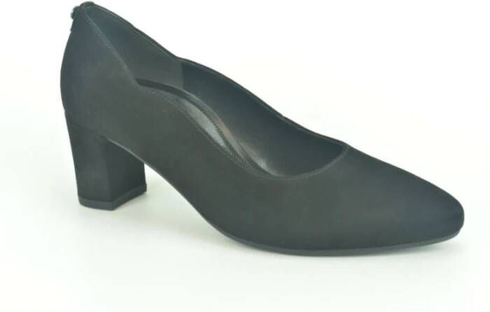 Gabor Zwart daim Pump 5cm Zwart Dames