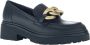 Gabor Zwart Goud Mat Gesloten Loafers Black Dames - Thumbnail 2