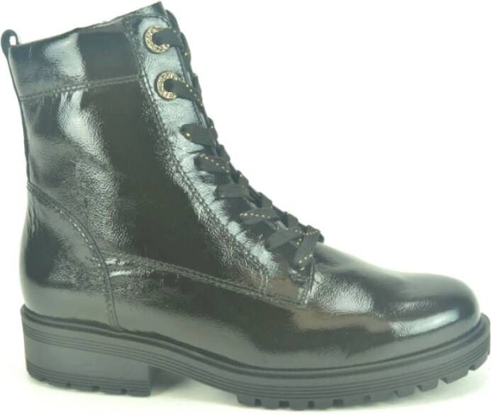 Gabor Zwarte Laarsjes met Kant