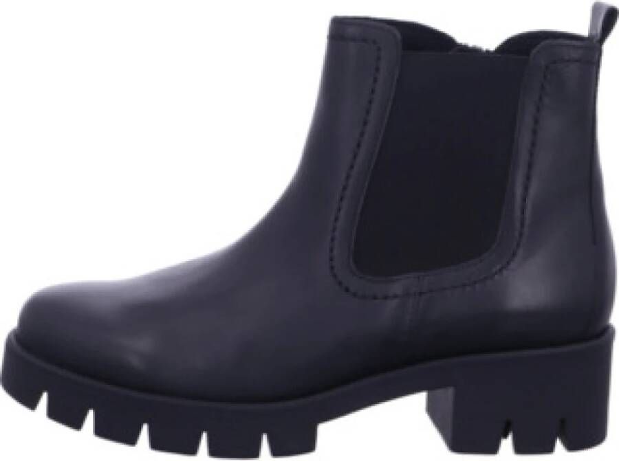 Gabor Zwarte Leren Chelsea Laarzen Black Dames