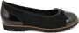 Gabor Zwarte dames ballerina slippers - Thumbnail 1