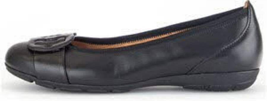 Gabor Zwarte Dames Ballerina's Elegante Instap Schoenen