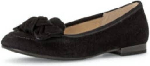 Gabor Zwarte Dames Ballerina's Elegante Instap Schoenen