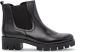Gabor Zwarte Leren Chelsea Laarzen Comfort Sportieve Stijl Black Dames - Thumbnail 1