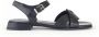 Gabor Zwarte Leren Kruisband Sandalen Black Dames - Thumbnail 1