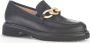 Gabor Zwarte Leren Loafers voor Dames Black Dames - Thumbnail 1
