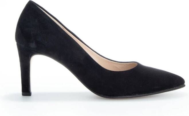 Gabor Zwarte Leren Pumps Black Dames