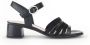 Gabor Zwarte Leren Sandalen Black Dames - Thumbnail 2
