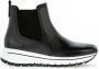 Gabor Zwarte Leren Sneaker Boot Black Dames - Thumbnail 1