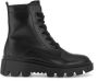 Gabor Zwarte Leren Veter Militaire Laarzen Black Dames - Thumbnail 2