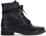 Gabor Zwarte Leren Veterschoenen Black Dames - Thumbnail 2