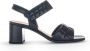 Gabor Zwarte Leren Zomer Sandalen Black Dames - Thumbnail 2