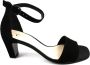 Gabor Sandalen met hak zwart Suede Dames - Thumbnail 2