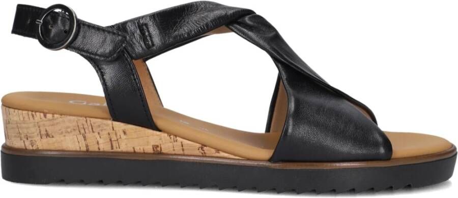 GABOR Sandalen met Hak Dames 751.01 Maat: 41 Materiaal: Leer Kleur: Zwart - Foto 2