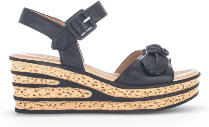 Gabor Zwarte Sandalen Black Dames