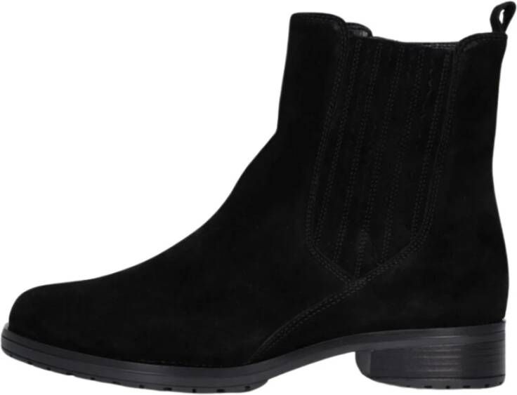 GABOR Enkellaarsjes Dames 792.1 Maat: 44 Materiaal: Suède Kleur: Zwart - Foto 3