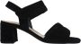Gabor Zwarte Suède Sandalette met 6cm Hak Black Dames - Thumbnail 4