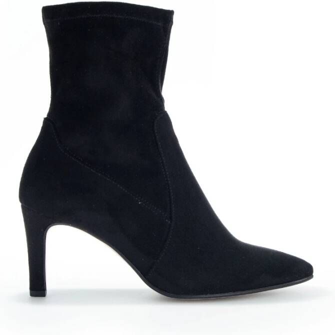 Gabor Zwarte Textiel Mode Enkellaars Black Dames