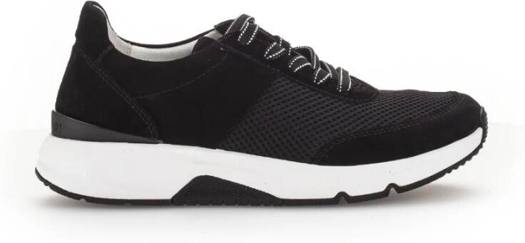 Gabor Zwarte Textiel Wandelschoenen Black Dames