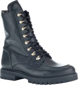 Gabor Veterboots Dames Laarzen Damesschoenen Leer 92.723.57 Zwart Maat