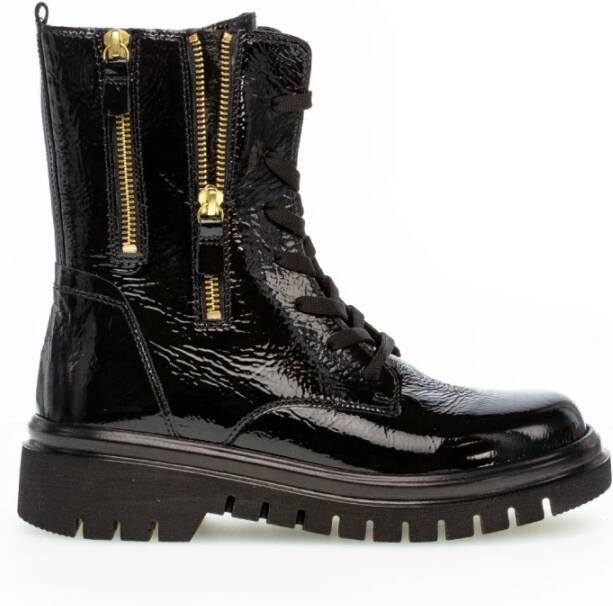 Gabor Zwarte Veterschoenen Black Dames