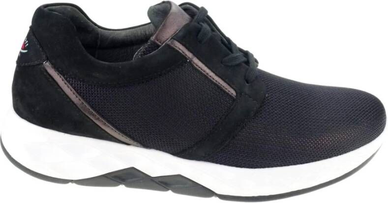 Gabor Zwarte wandelsneaker voor vrouwen Black Dames